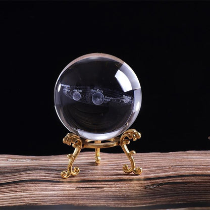Colorful Cosmic Globe Crystal Ornament - Befez
