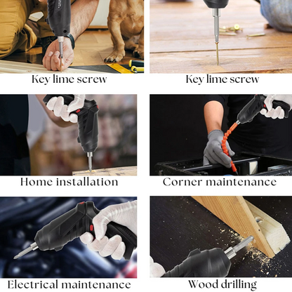 Portable Cordless Screwdriver - Compact Tool, Strong Power