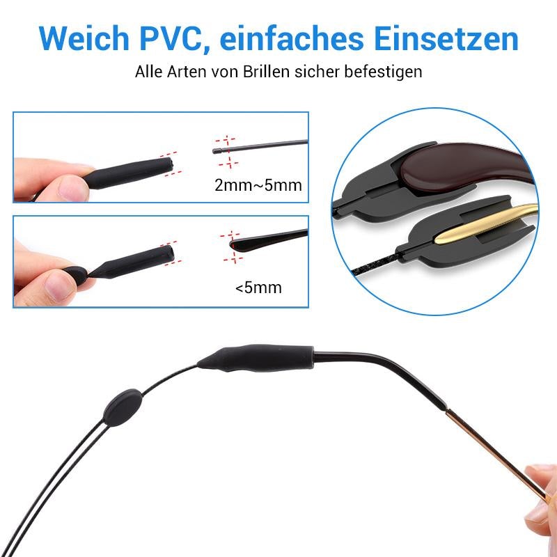 Comfortable Silicone Eyeglass Straps (2 Pack)