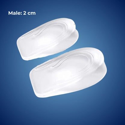 Comfortable Gel Heel Lift Insoles for Pain Relief