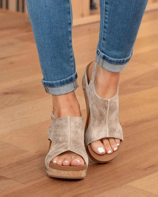 Comfortable High Heel Supportive Summer Sandals - Befez