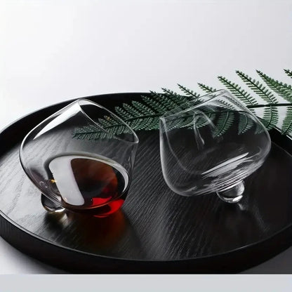 Premium Bar Glass - Rotating Tumbler for Beer, Wine, Cocktails