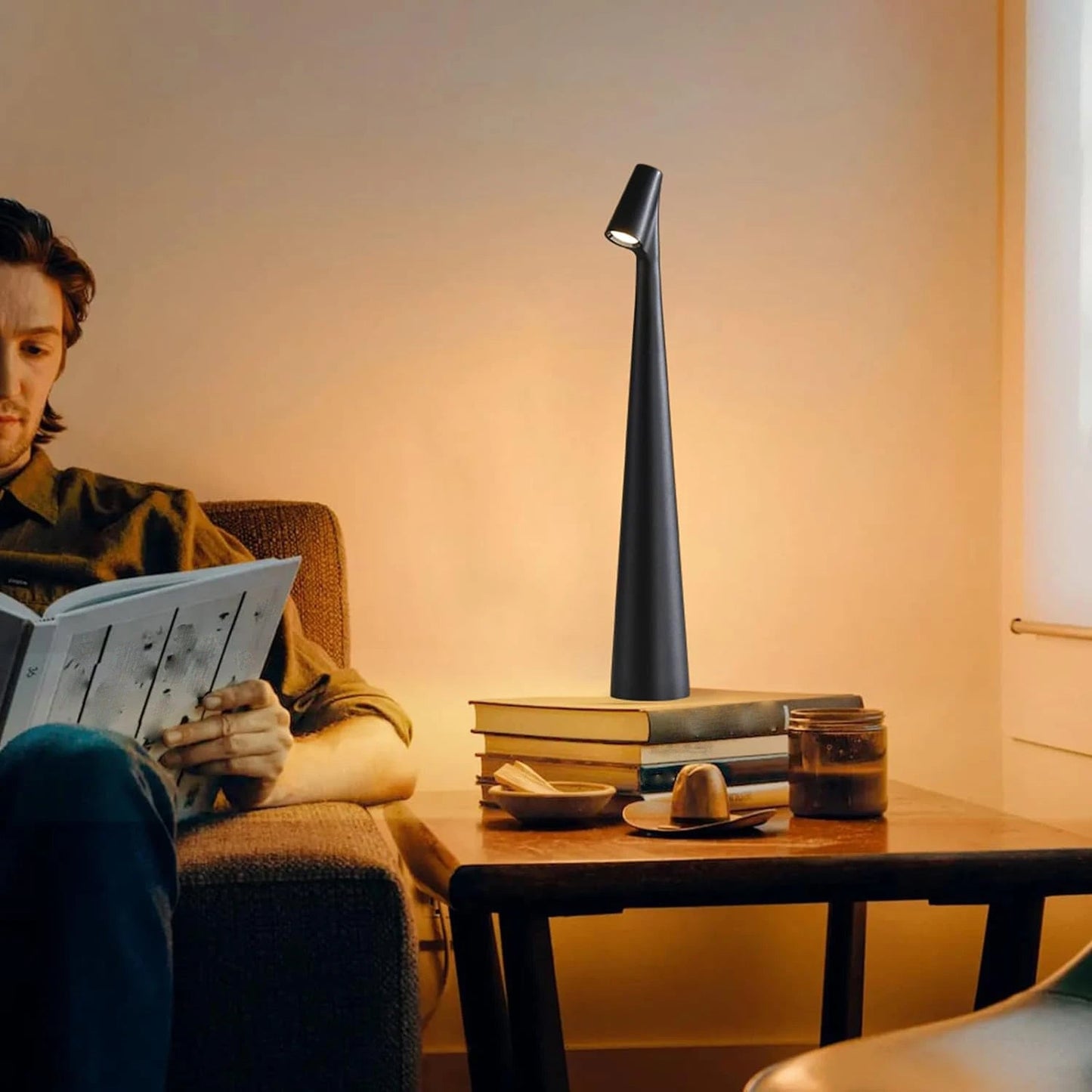 Adjustable Bright LED Reading Lamp with 3 Color Modes - Befez
