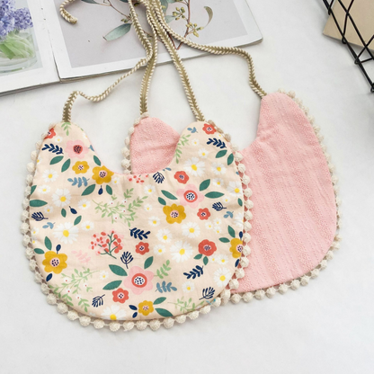 Soft Cotton Baby Bib Burp Cloth Reversible
