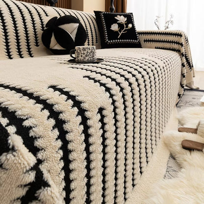 Luxury Velvet Cushion Sofa Slipcover