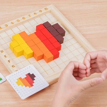 Educational Wooden Counting Blocks for Kids