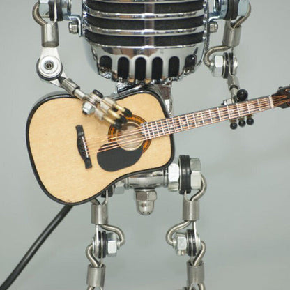 Vintage Style Microphone Robot Toy