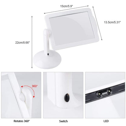 Compact LED Desk Magnifying Glass