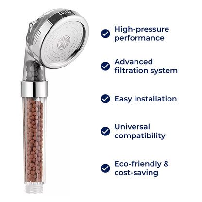 Powerful Handheld Shower Head with Boost Spray