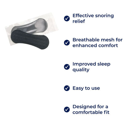 SleepPro Nasal Strips for Snore Relief and Better Sleep