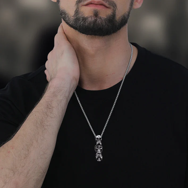 Trendy Skull Pendant Necklace