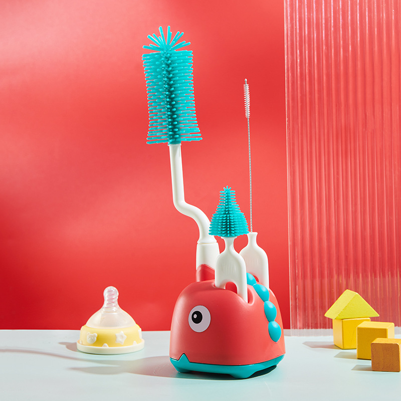 Baby Bottle Cleaner Brush Set with Storage Case
