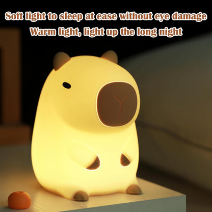 Adorable Capybara Night Lamp - Soft Warm Glow