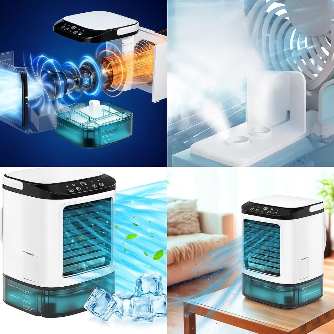 Silent 12W Desk Fan - 900ml Tank - Low Energy