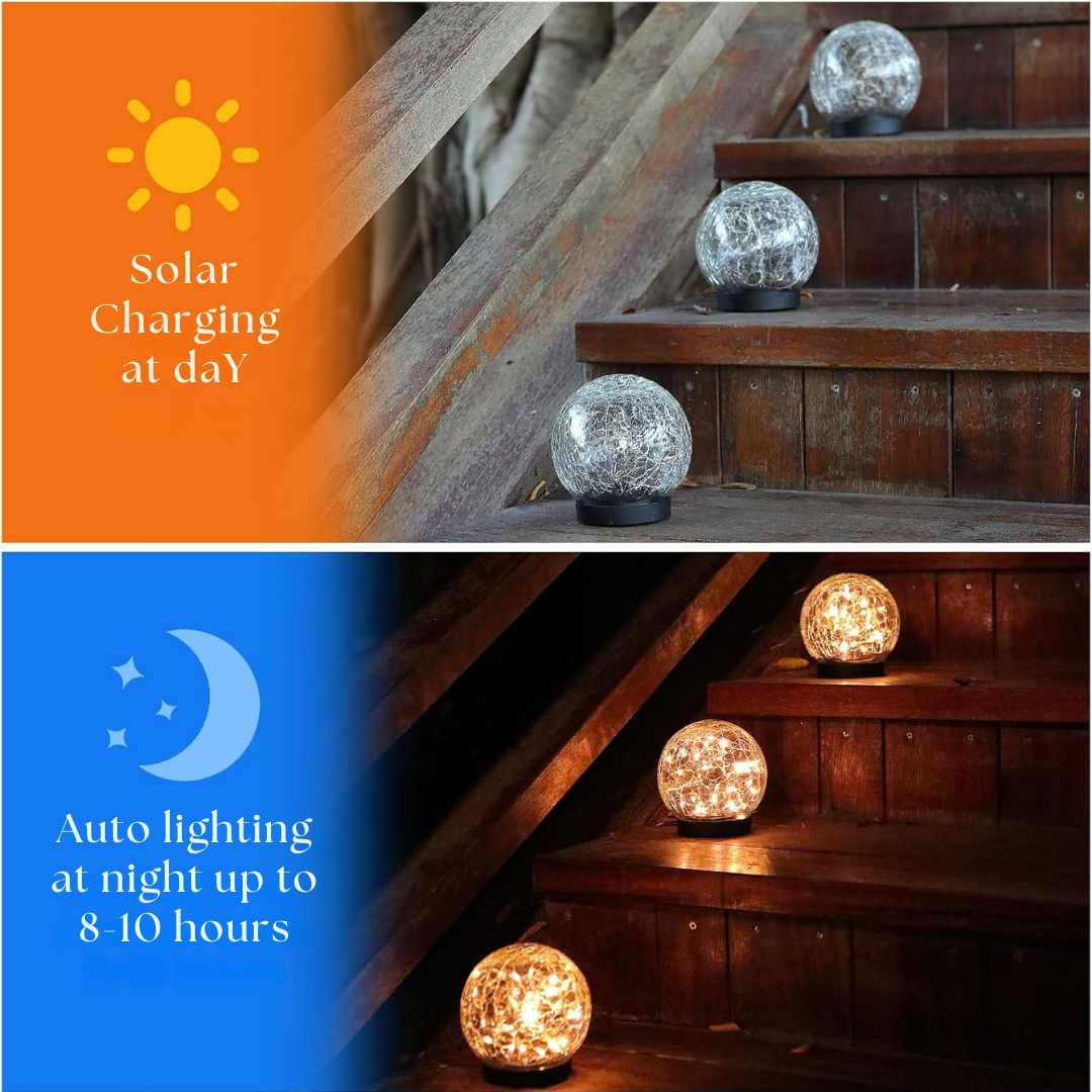 Easy Solar Powered Globe Lamp