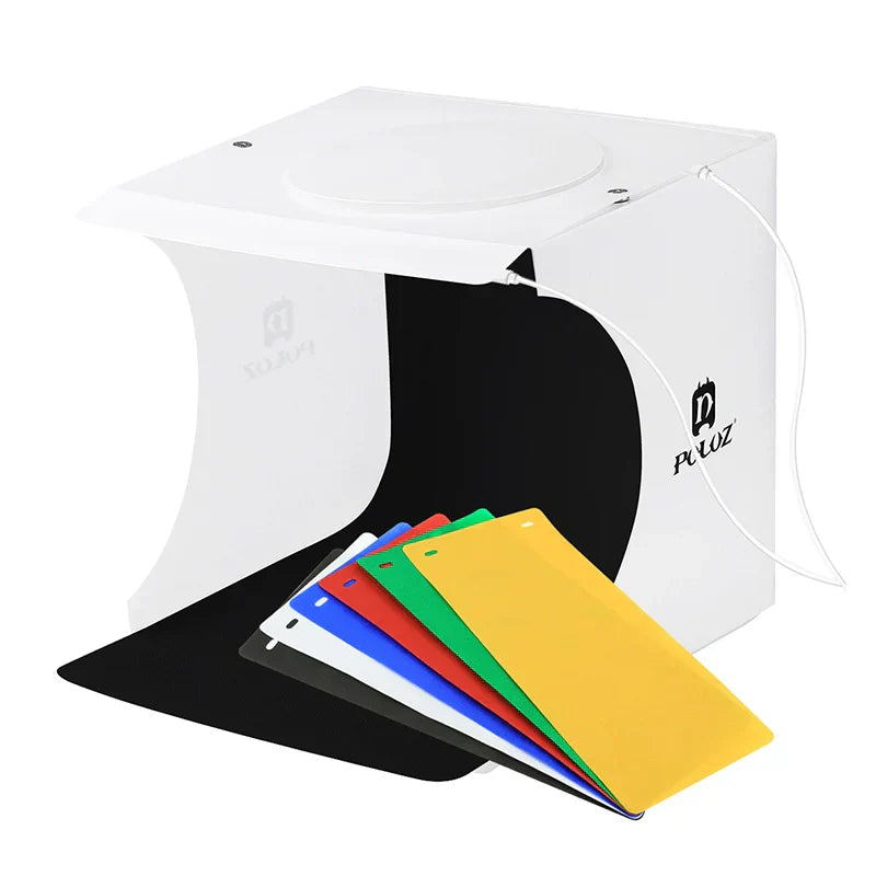 Compact Portable Photo Studio Box with Soft Lighting