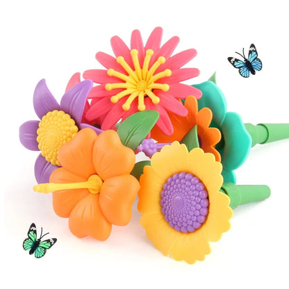 Colorful Kids Flower Brick Toy Set