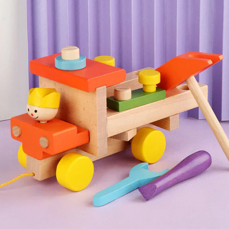 Fun Wooden Car Toy for Kids Learning and Play