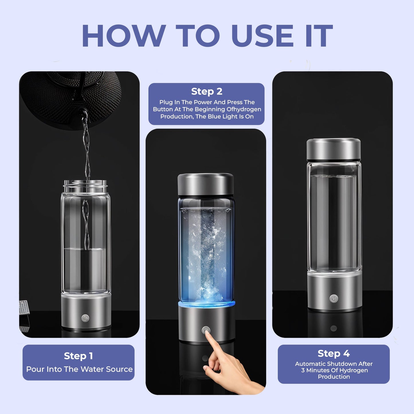 Alkaline Water Purifier Bottle – Boosts Healthy Hydration