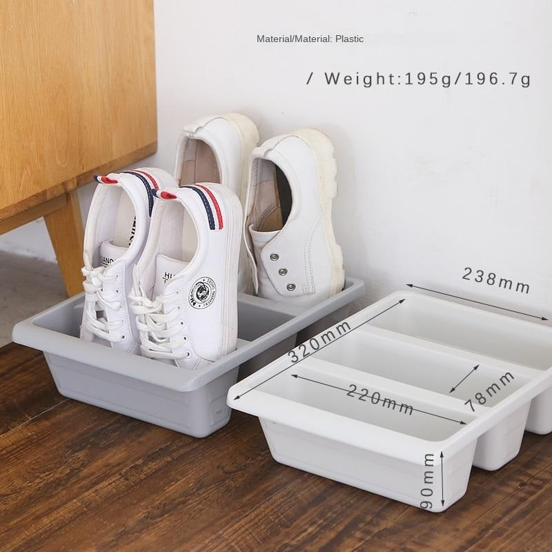 Compact Shoe Organizer Rack for 6 Pairs
