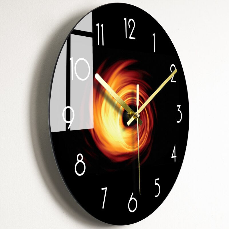 Stylish Glass Round Wall Clock