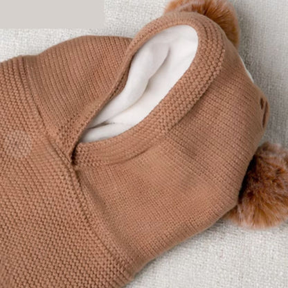 Cozy Baby Animal Hat with Fleece Earflap