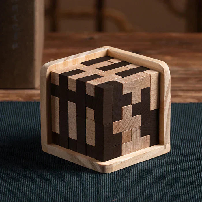 Challenging Wood Puzzle - 3D Brain Teaser Toy