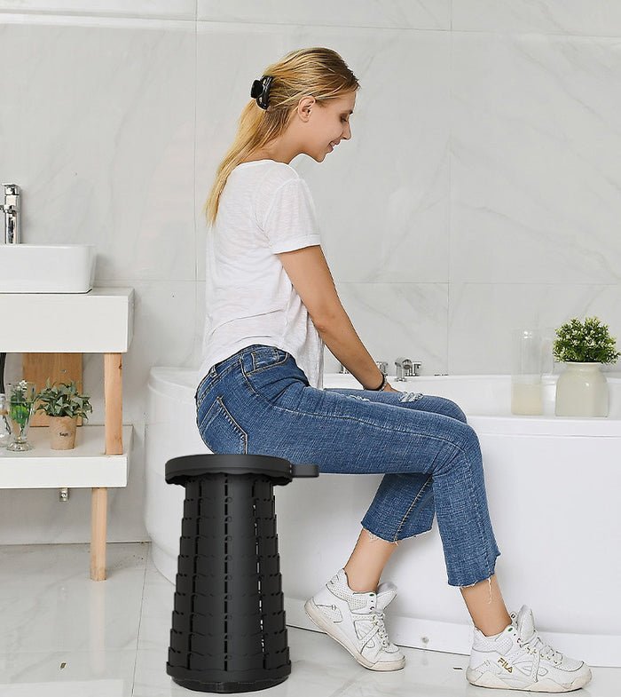 Portable Folding Stool Convenient Compact Seat