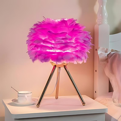 Decorative Table Lamp with Plush Shades