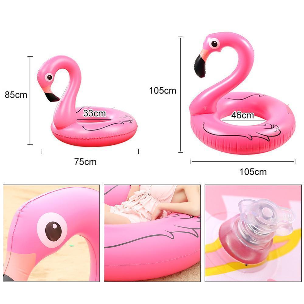 Fun Pink Flamingo Pool Float Ring