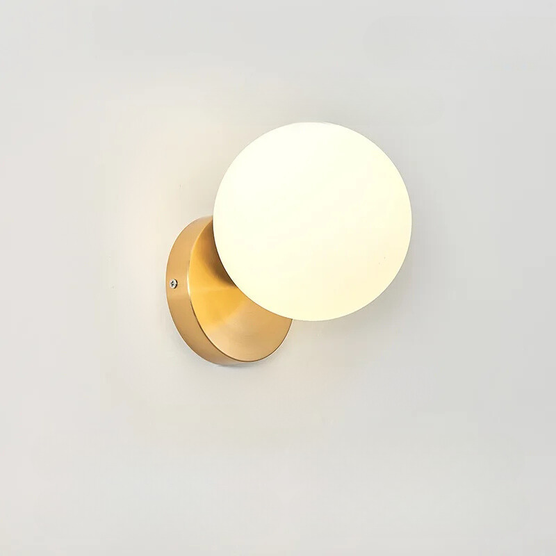 Elegant Glass Ball Gold Table Lamp - Befez