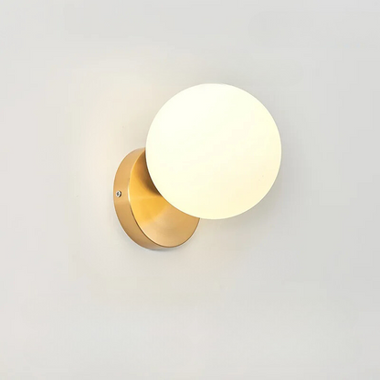 Elegant Glass Ball Gold Table Lamp - Befez