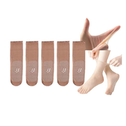 Befez | Breathable No-Show Crystal Socks for Women