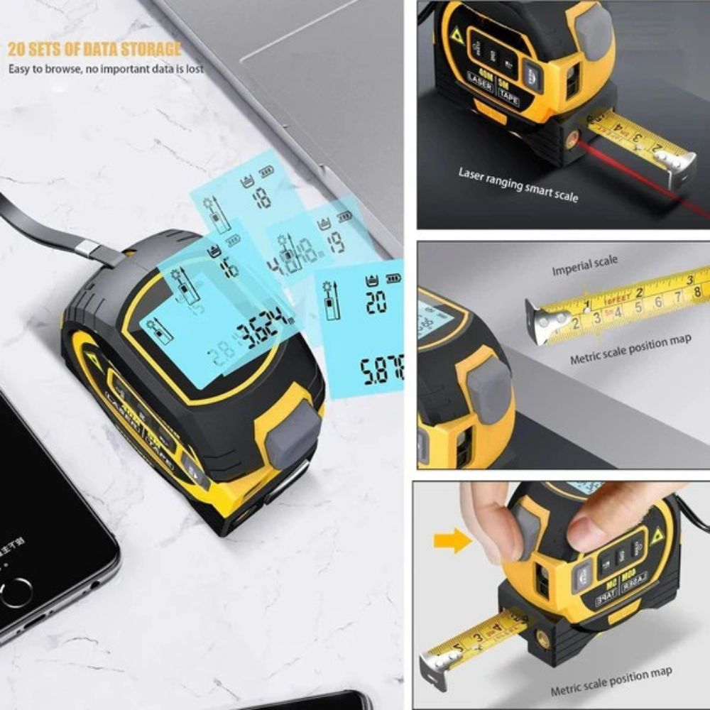 Multipurpose Infrared Laser Measuring Tape