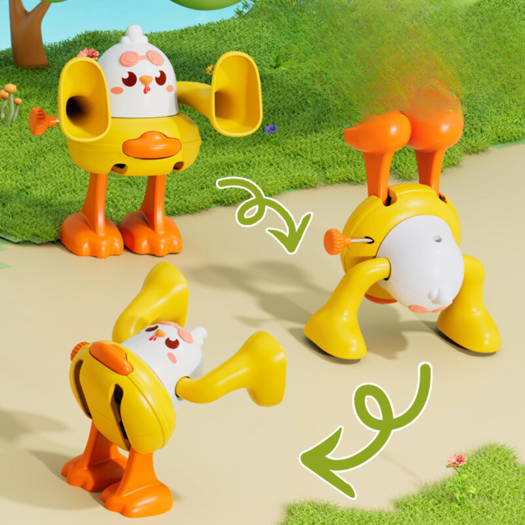 Colorful Hand Crank Tumbling Toy