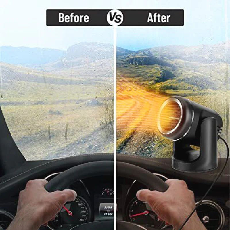 Compact 360° Rotating Car Heater