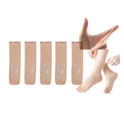 Befez | Breathable No-Show Crystal Socks for Women