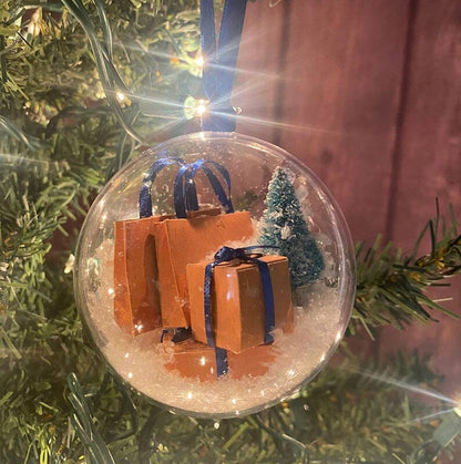 Clear Glass Christmas Tree Ornament Ball