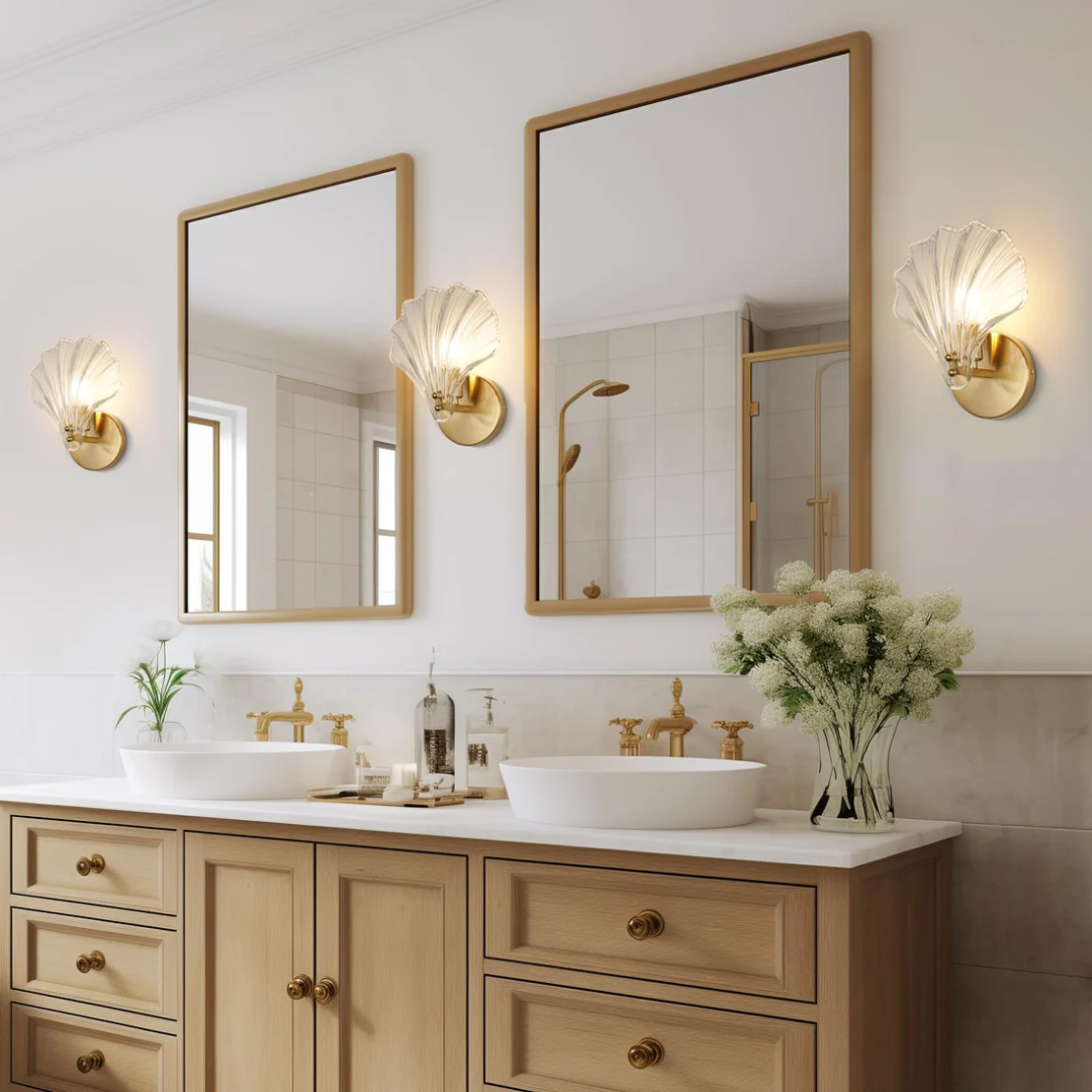 Clear Glass Panel Wall Light