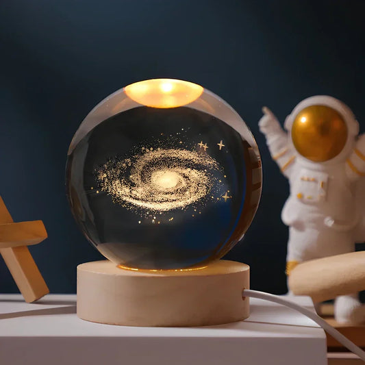 3D Laser Engraved Glass Orb - Celestia - Befez