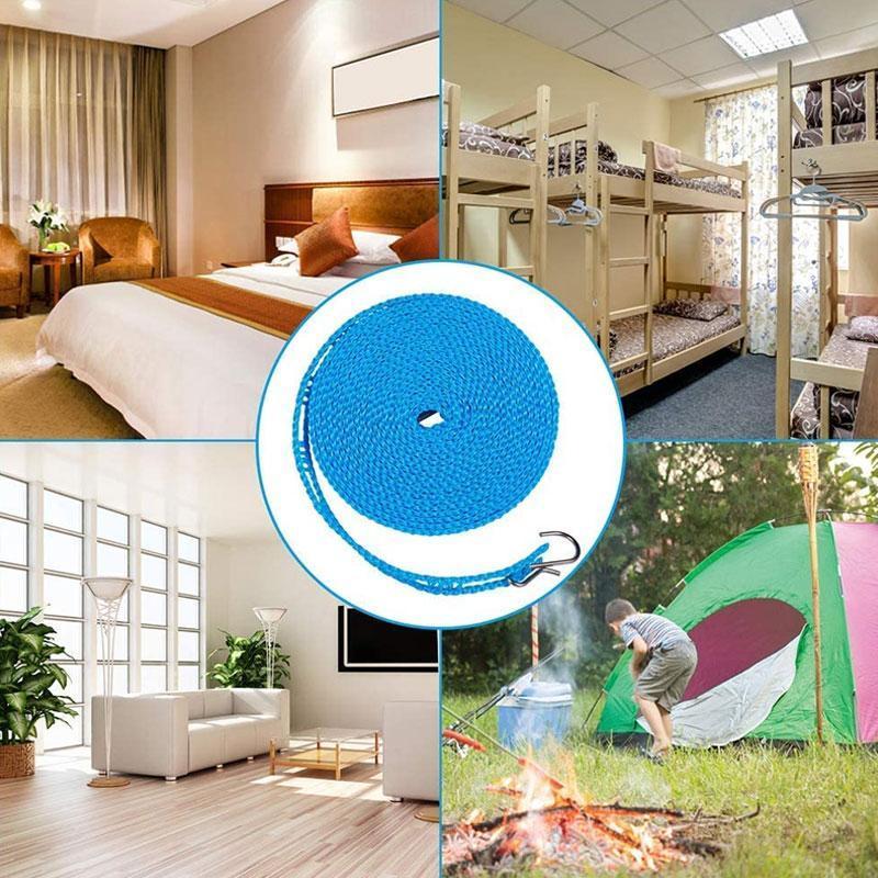Compact Folding Clothesline - Indoor Outdoor Use