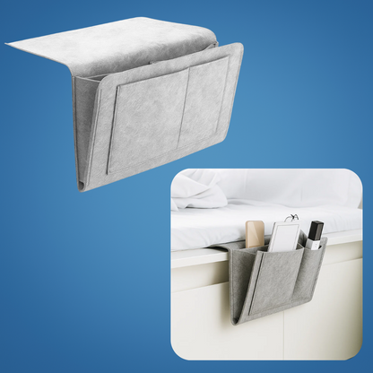 Compact Nightstand with Sturdy Felt Storage Organizer