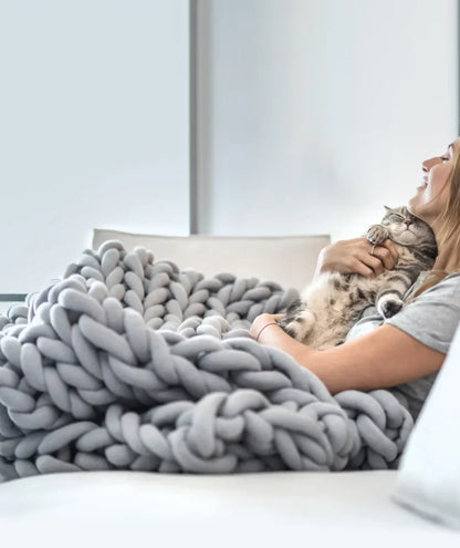 Plush Knit Weighted Blanket for Relaxation