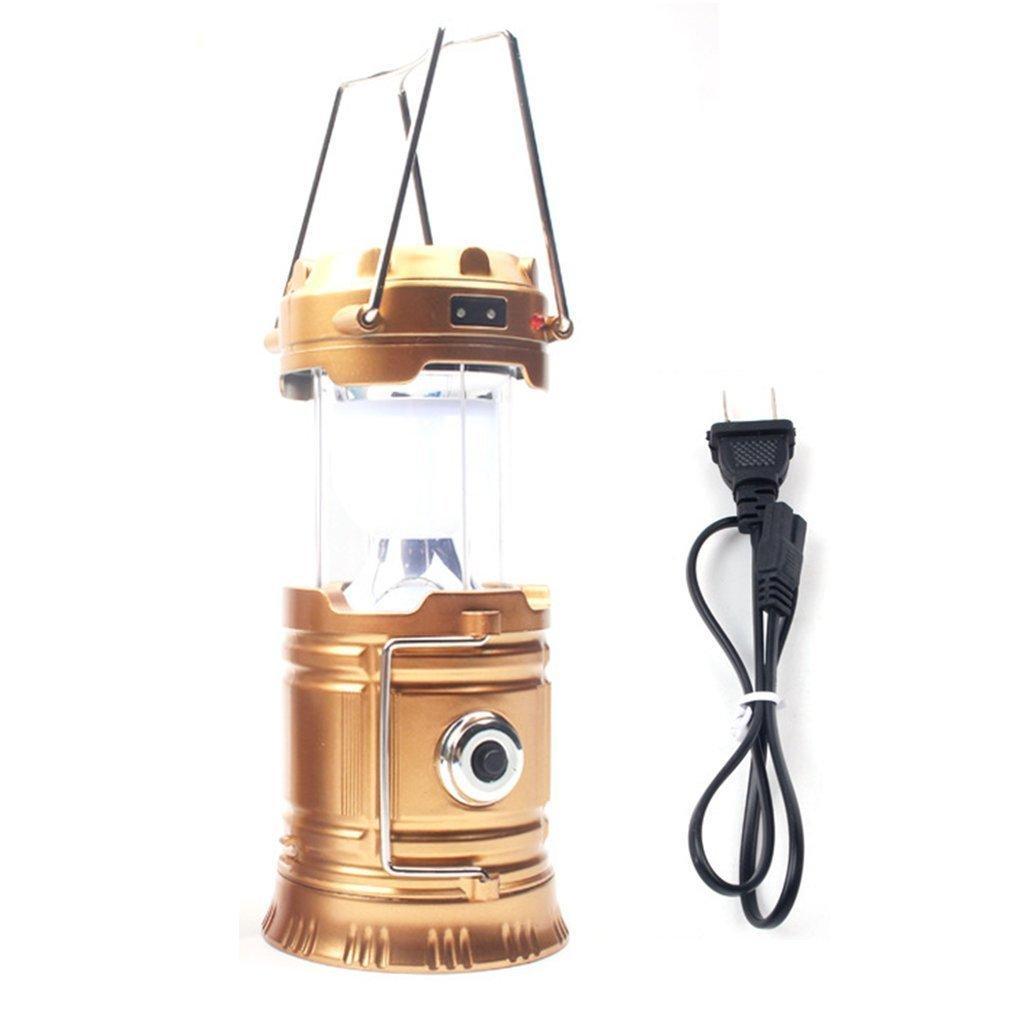 Compact LED Solar Camping Light Flashlight