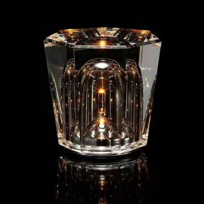 Stylish Glass Battery Table Lamp
