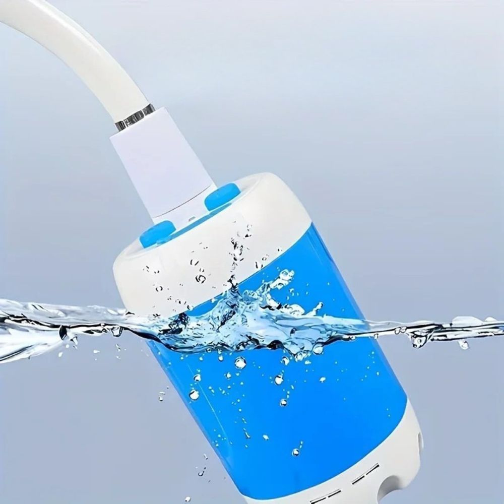 Compact Battery Powered Shower Head Spray Nozzle