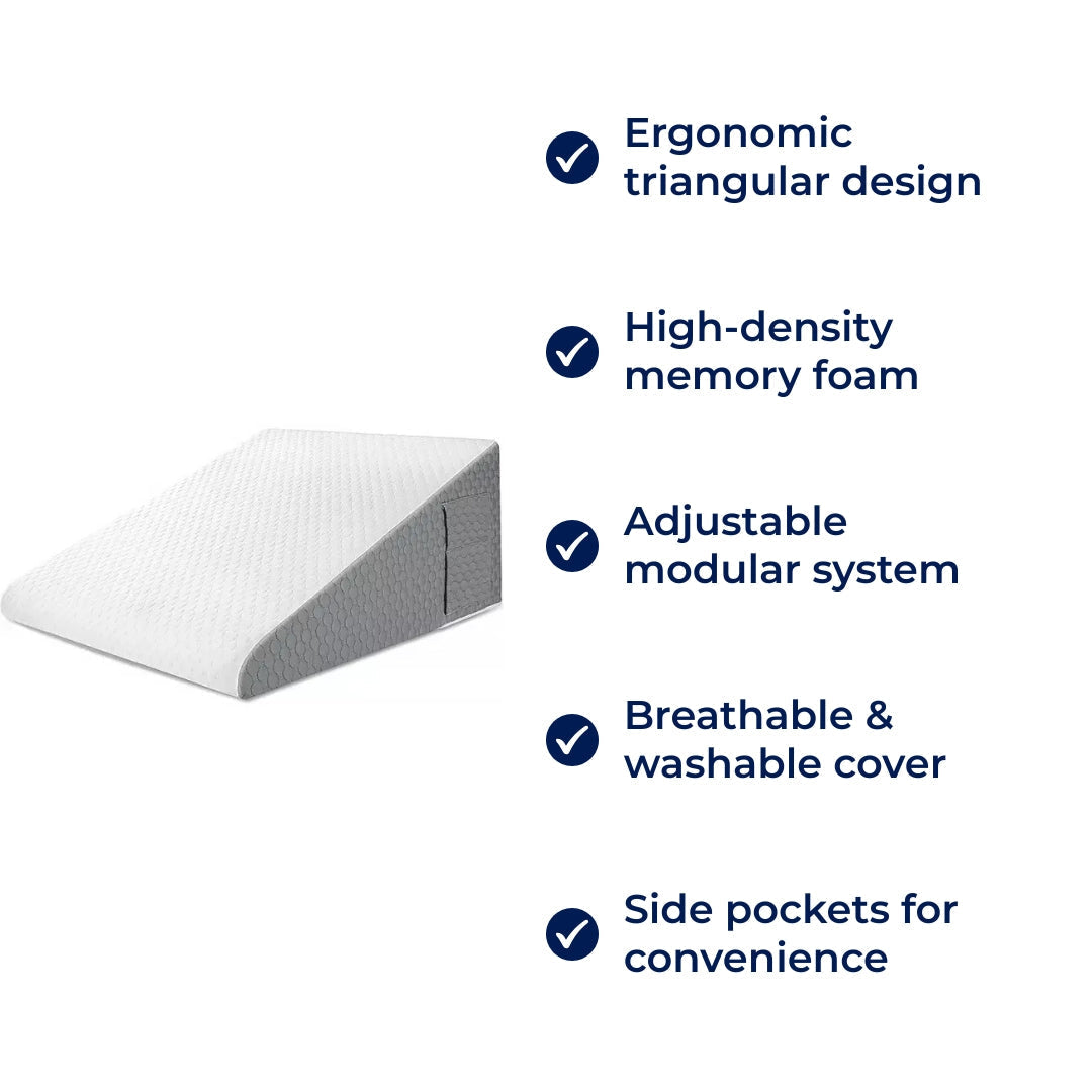 Contour Support Pillow - Memory Foam - Relief for Back Pain