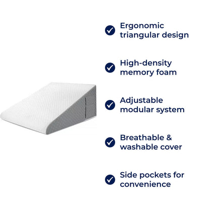 Contour Support Pillow - Memory Foam - Relief for Back Pain