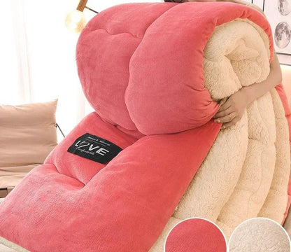 Warm Double Layered Fleece Winter Duvet