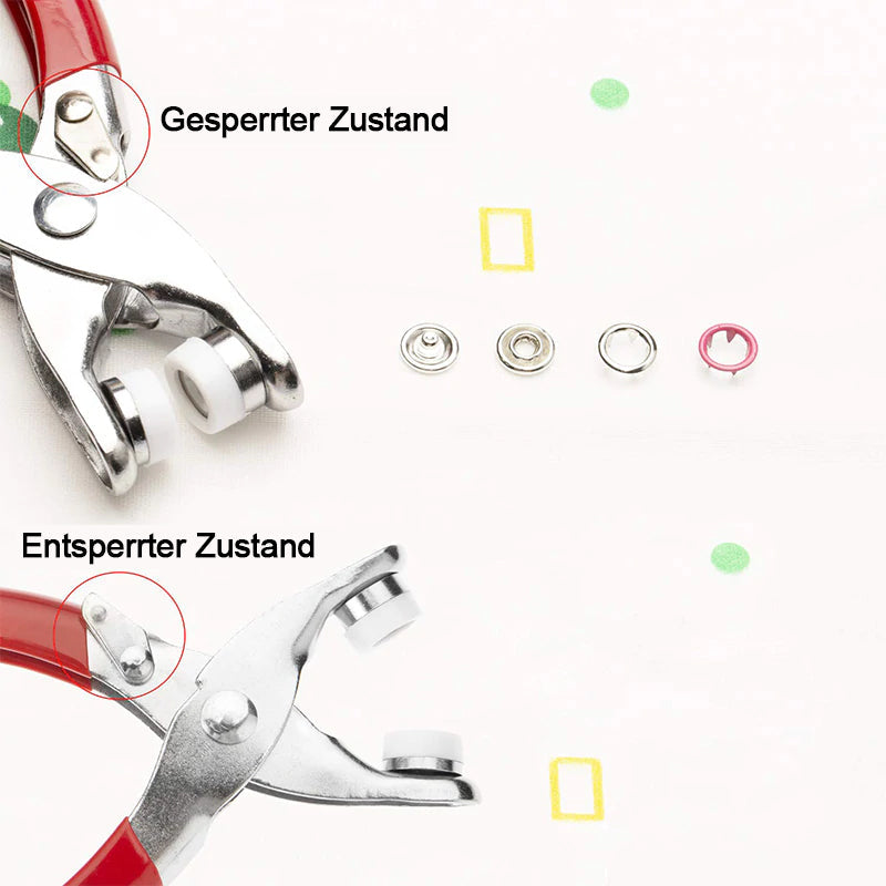 Easy Use Metal Snap Fastener Set